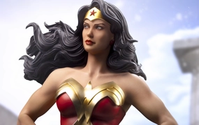 Themed Background Miniature World DC Trinity - Wonder Woman Legacy Replica 1/4