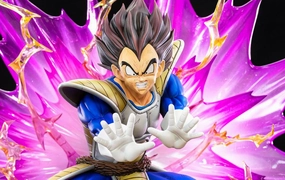 NFC Feature Dragon Ball Z HQS Vegeta Galick Gun Statue