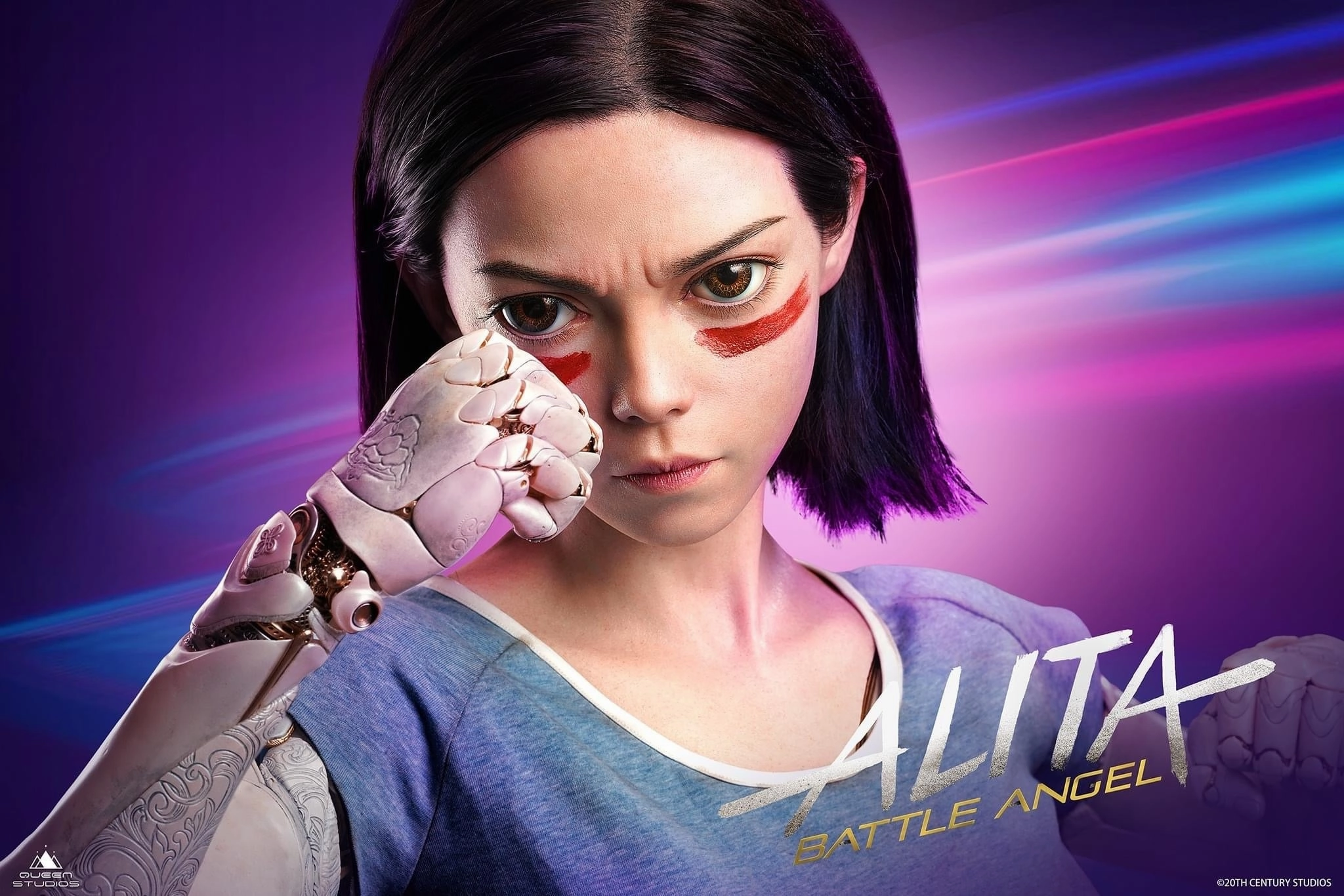 Personalized Card Alita Battle Angel DELUXE Life-Size Statue