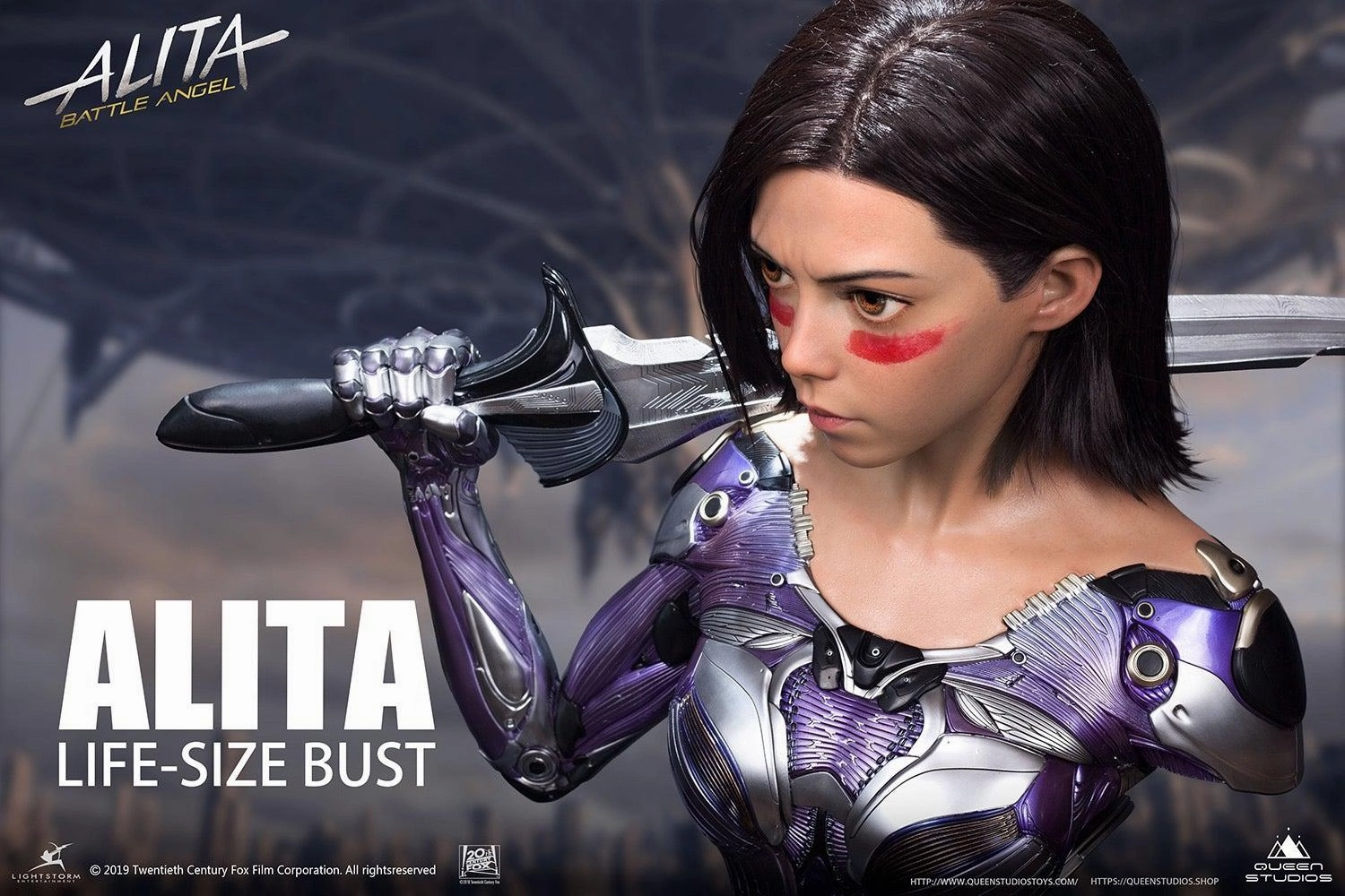 Alita: Battle Angel EXCLUSIVE 1:1 Scale Lifesize Bust Chibi Sculpture Prehistoric Animal