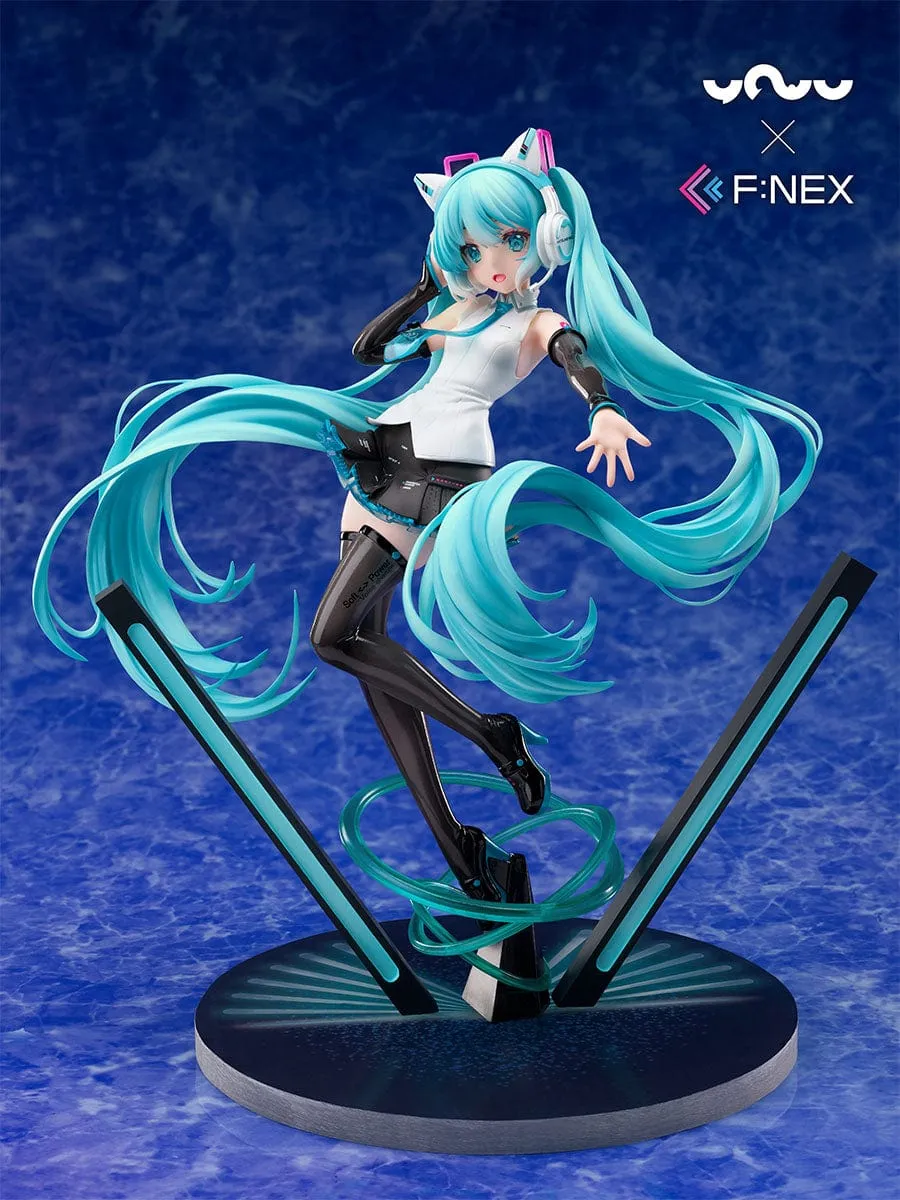 Magazine Cover YOWU??F:NEX HATSUNE MIKU CAT EAR HEADPHONE Ver. 1/7 Scale Figure
