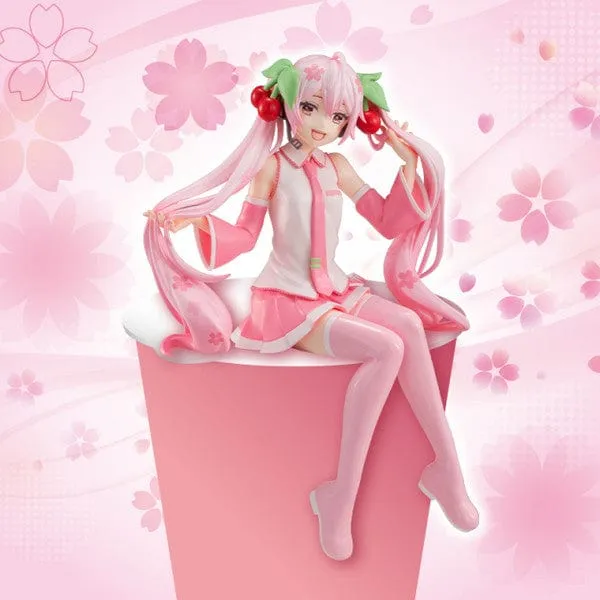 FURYU Hatsune Miku Sakura Miku Noodle stopper figure Mammal Figure Historic Replica