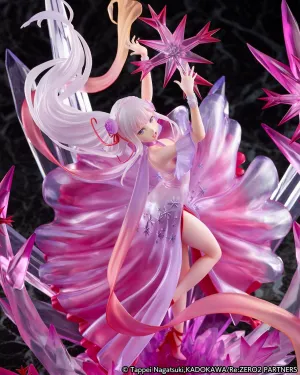 Re ZERO Starting Life in Another World Freezing Emilia Crystal Dress Ver 1/7th Scale Figure Art Sculpture Fabric Figure