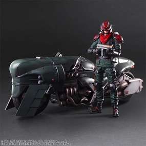 PVC Article FINAL FANTASY VII REMAKE - ADVANCED BIKE GUARD SHINRA AND BIKE PLAY ARTS KAI FIGURE