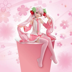 FURYU Hatsune Miku Sakura Miku Noodle stopper figure Gaming Statue Collectible Merchandise