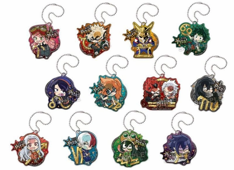 My Hero Academia Pita! Deformed 12 constellations acrylic key chain (rerun) Game Merch