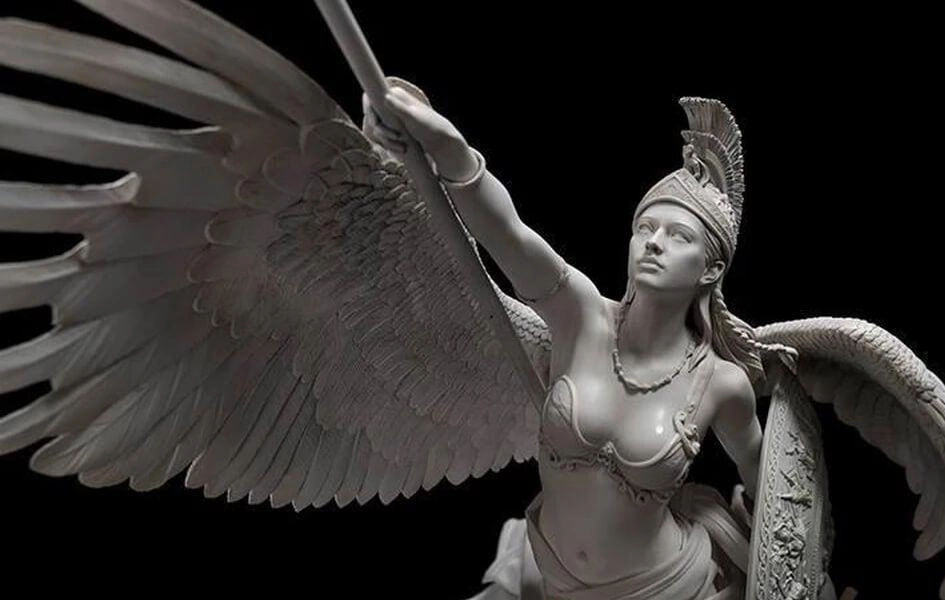Sports Player Character Product Athena 1/4 Scale Statue - Marble (Gray) Version