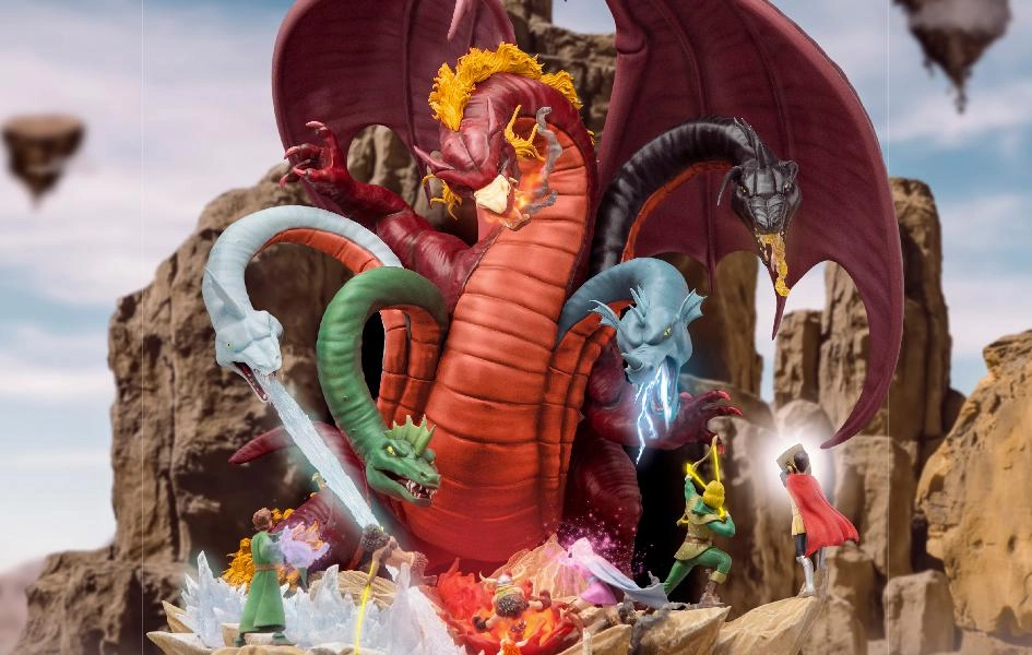 Dungeons and Dragons - Tiamat Battle Demi Art Scale 1/20 Fantasy Product Bronze Cast