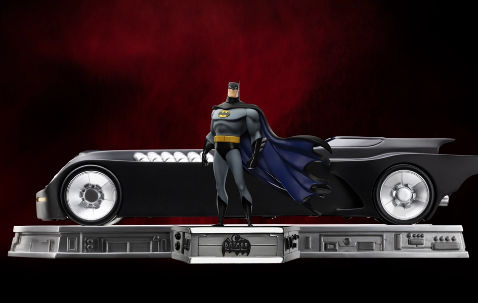 Batman The Animated Series - Batman and Batmobile Deluxe Art Scale 1/10 Chibi Collection Designer Unit