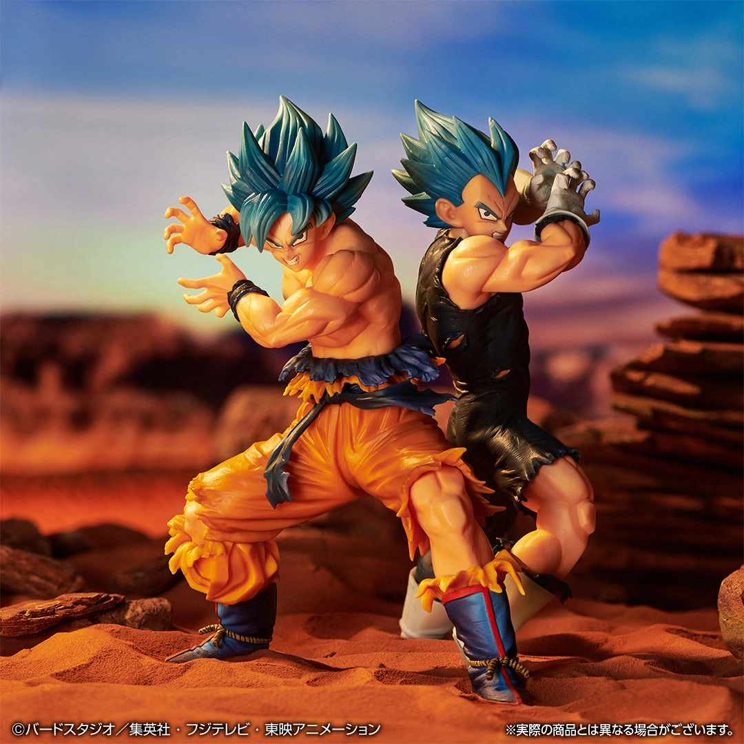Miniature Piece DRAGON BALL FIGURE ICHIBAN KUJI DRAGON BALL VS OMNIBUS SUPER (A) GOKU AND VEGETA BLUE