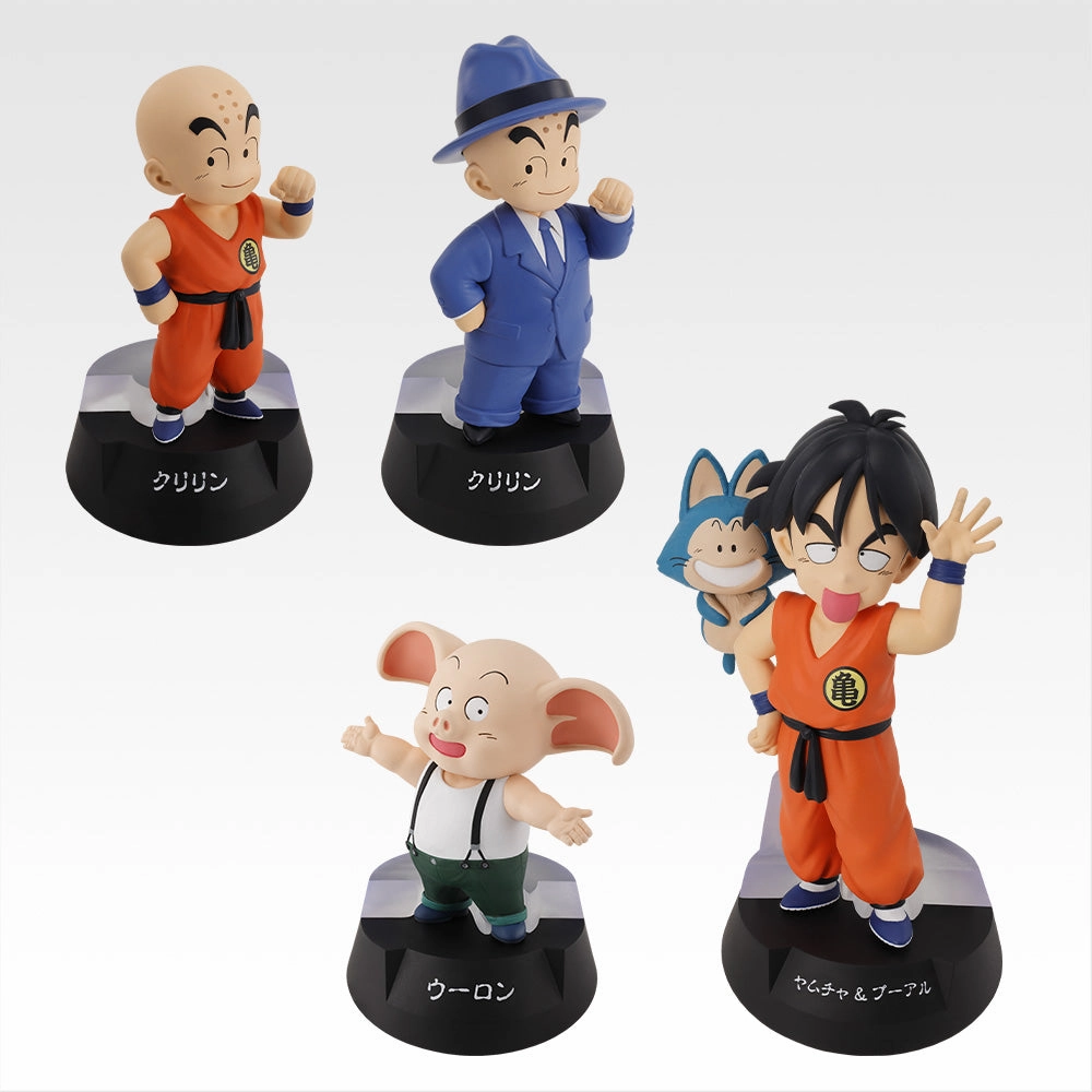 Anime Item Ichiban Kuji Dragon Ball Assemble Collection Son Goku's Childhood - D Prize Krillin Oolong Yamcha and Puar Assemble Figure