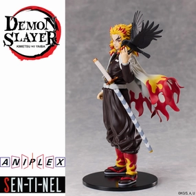 Oceanic Art Desk Decor Demon Slayer Kimetsu no Yaiba - Flame Pillar Rengoku Kyojuro Non-Scale Figure [Pre-Order Jun 2026]