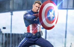 Premium Goods Chibi Toy Captain America 2023 BDS Art Scale Statue