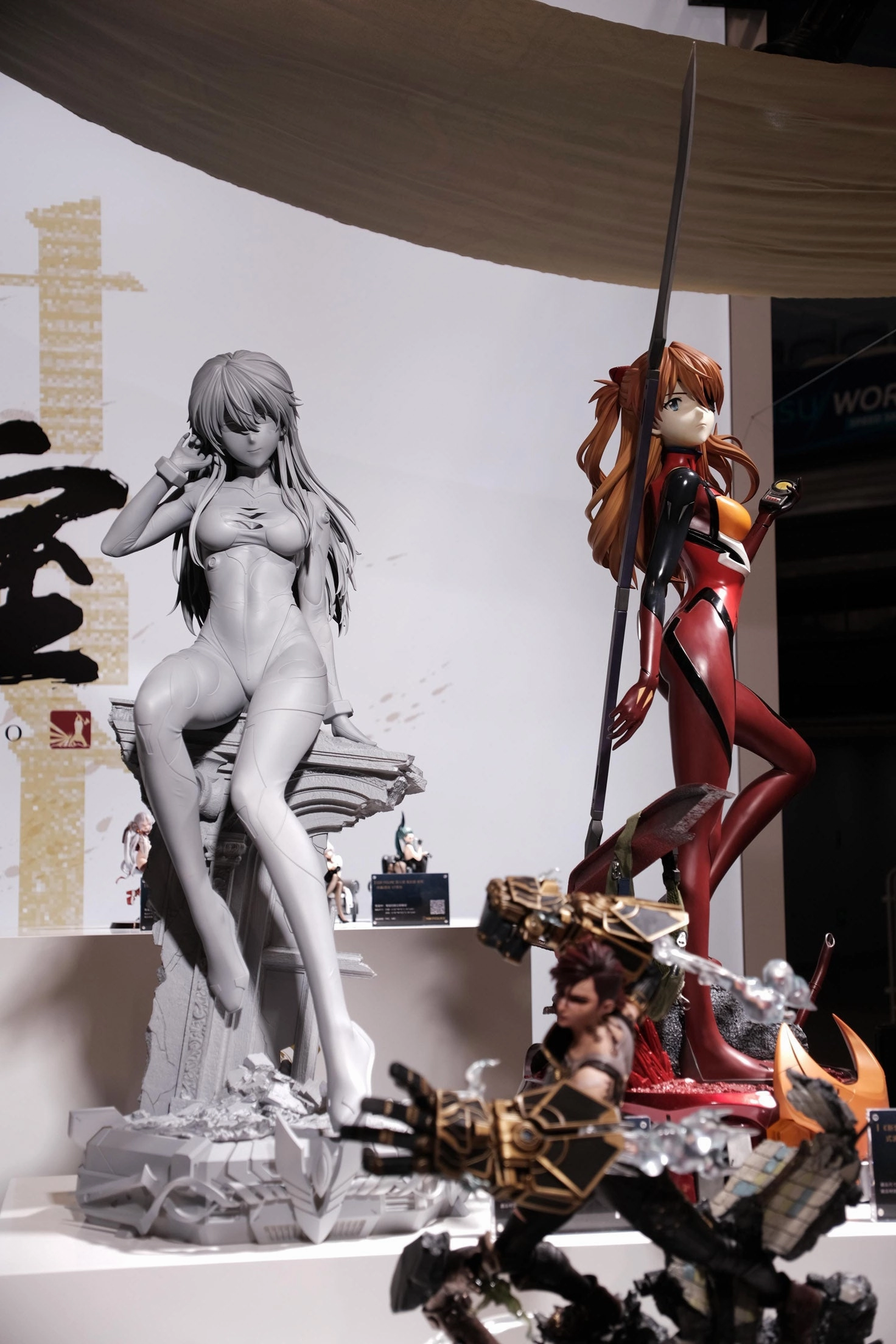 DC Hero Silicone Model Rebuild of Evangelion - Asuka Shikinami Langley Damaged Plugsuit 1/2 Scale Statue