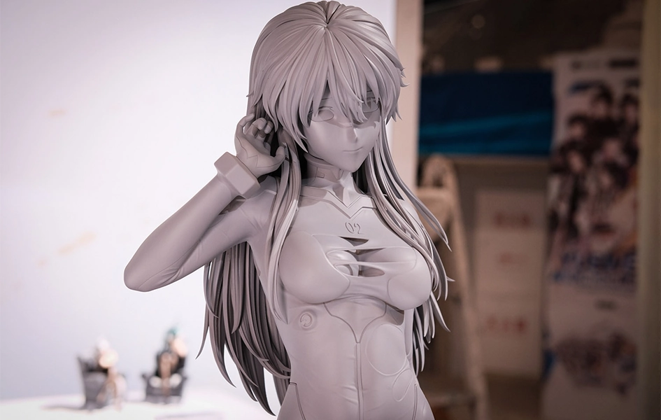 Chibi Creation Rebuild of Evangelion - Asuka Shikinami Langley Damaged Plugsuit 1/2 Scale Statue