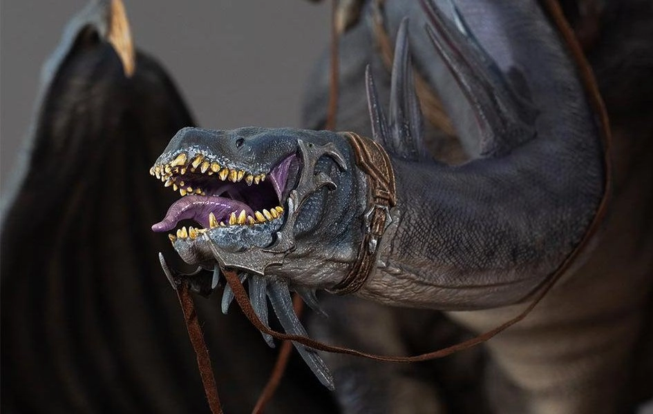 Pewter Figure Age Appropriate Fell Beast Diorama Demi Art Scale 1/20 Statue