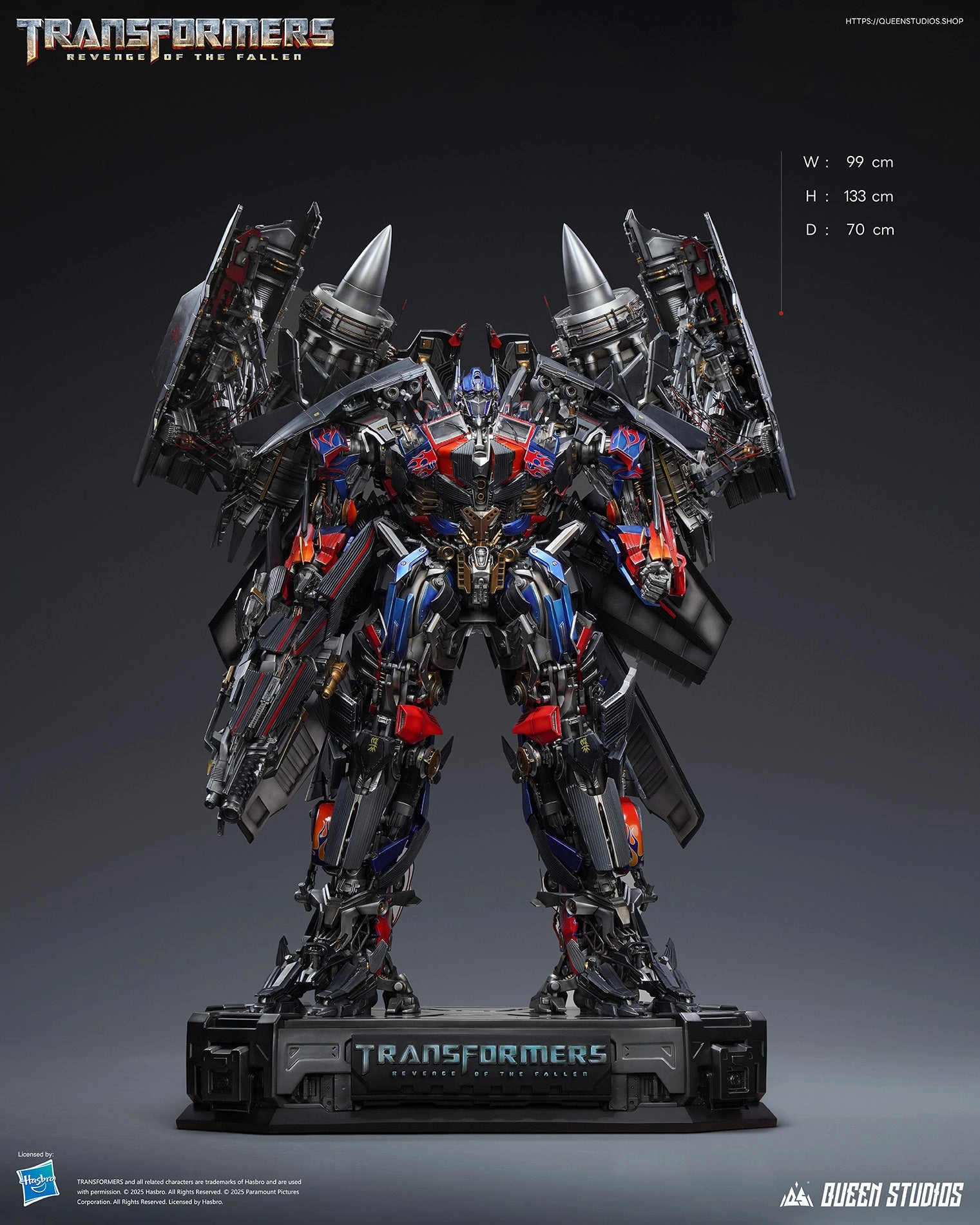 Transformers: Revenge of the Fallen - Jetpower Optimus Prime Statue Appreciating Asset Storage Solution