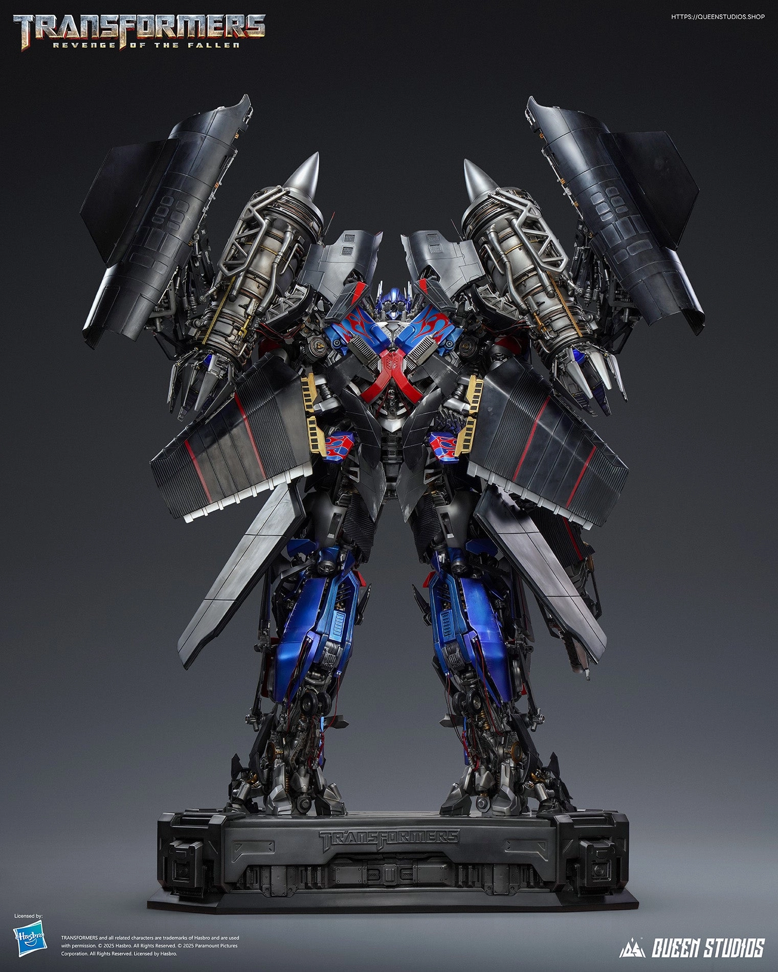 Teaching Aid Glass Art Transformers: Revenge of the Fallen - Jetpower Optimus Prime Statue