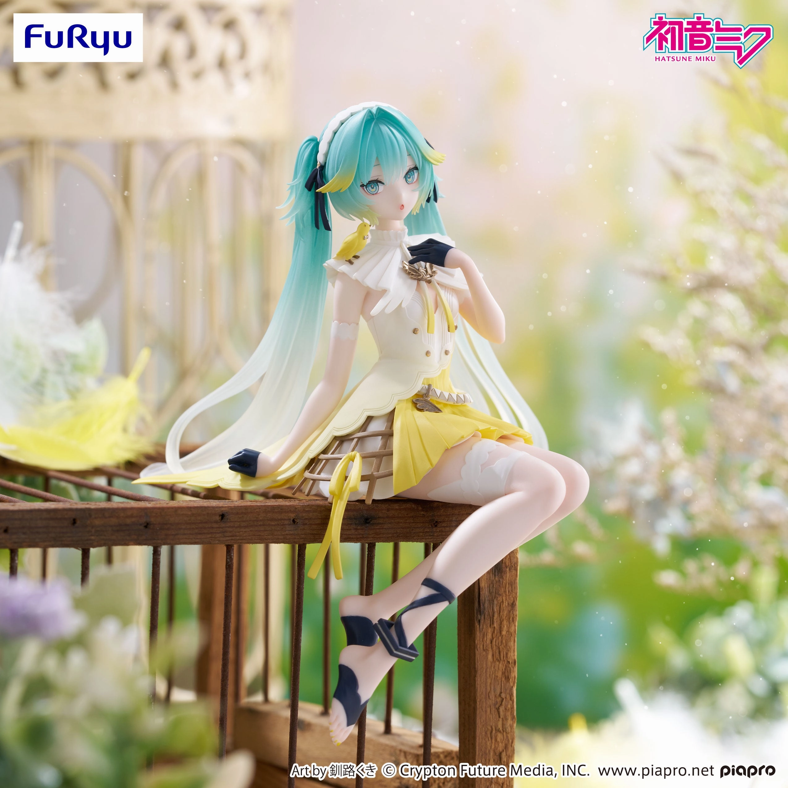 Wall Mounted Car Model Character Vocal Series 01: Hatsune Miku Noodle Stopper Figure Canary Bird