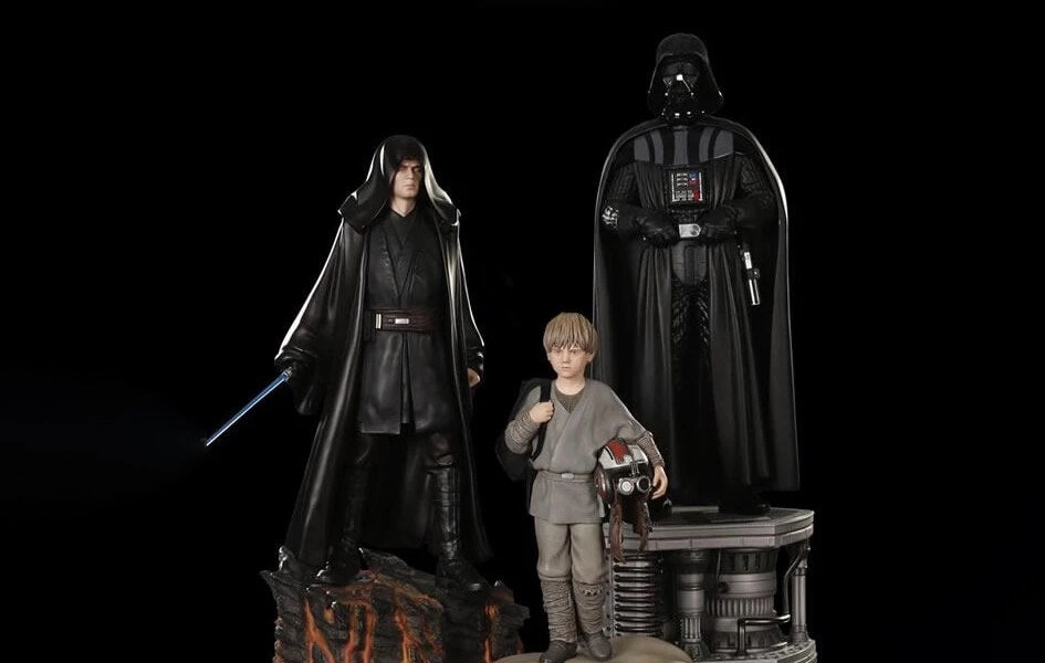 Darth Vader 1/4 Scale Premium Statue SET Fashion Doll