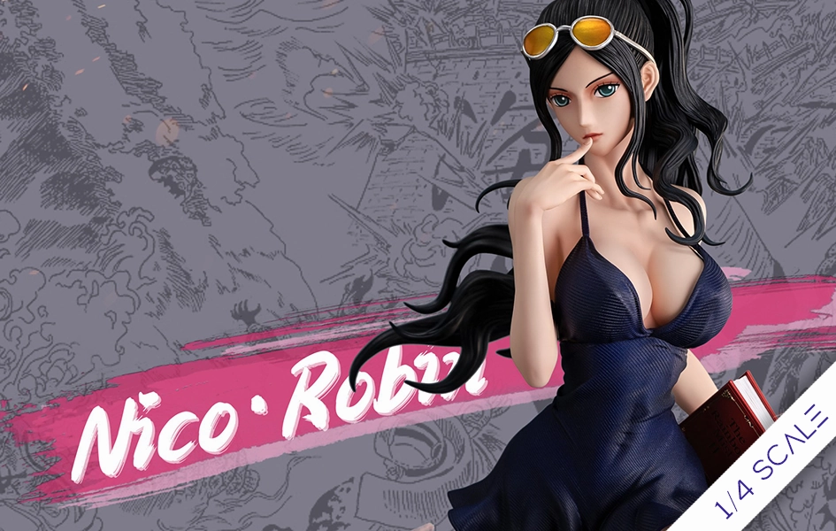 One Piece -  Women's Resonance Series - Nico Robin 1/4 Scale Statue Chibi Toy Gift Idea