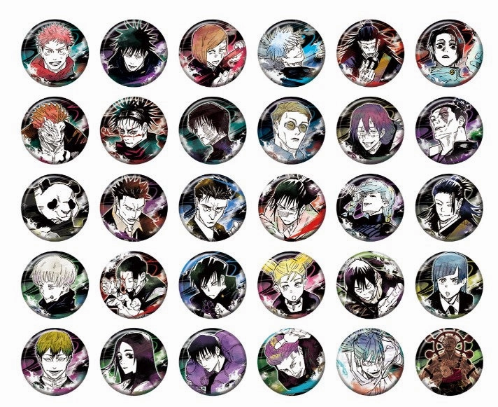Collection badges (30 types in total/1 random type included) Ver.B Jujutsu Kaisen Exhibition Indie Game
