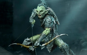 Handicraft Item Paper Model Archer Orc BDS Art Scale 1/10 - Lord of the Rings