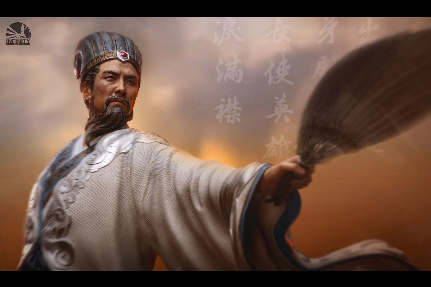 Game Character Vinyl Decor The Three Kingdoms Series - Zhuge Liang 1/4 Scale Statue
