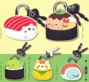 CP2841 Sumikkogurashi Osushi no Kai Mascot Padlock Religious Figure