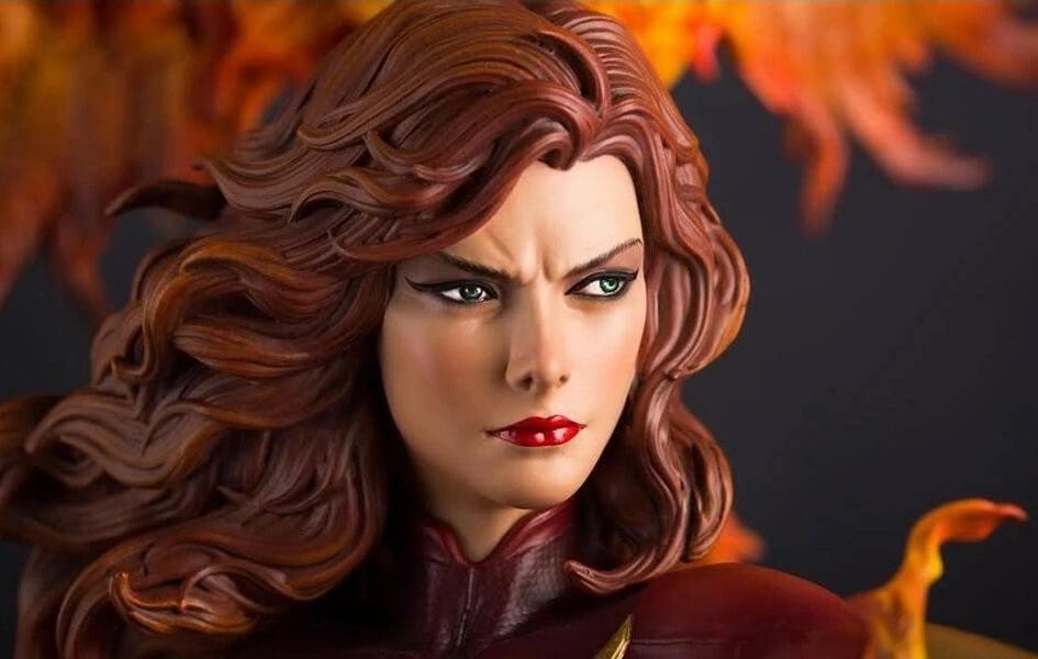 Silver Coated Dark Phoenix 1/4 Scale Statue EXCLUSIVE