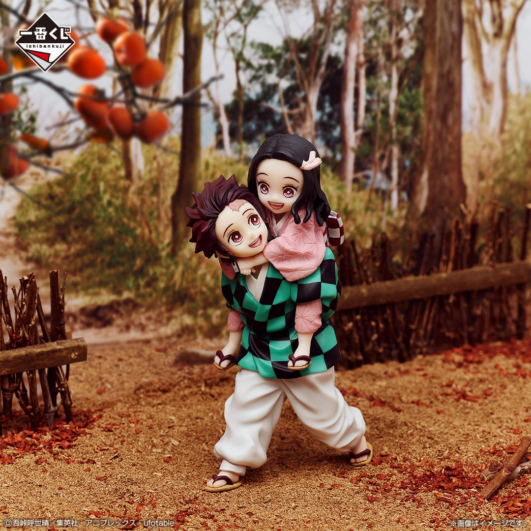 DEMON SLAYER KIMETSU NO YAIBA FIGURE ICHIBAN KUJI - IMMORTAL TIES - (A) KAMADO TANJIRO AND KAMADO NEZUKO Miniature Product