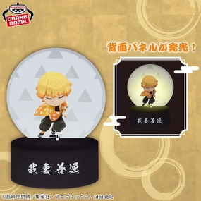 Demon Slayer Puchitto Akarimasu (Push and Light Up) - Zenitsu Agatsuma Silicone Model Seasonal Rotation