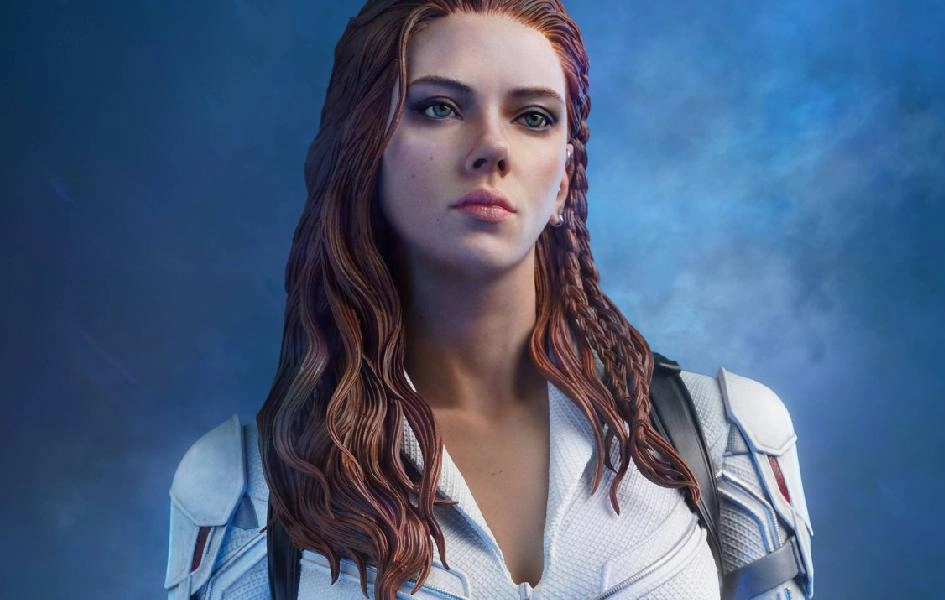 Black Widow (Scarlett Johansson) 1/4 Scale Statue - Snowsuit Version Art Display Global Citizen