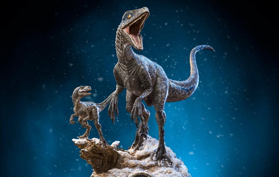 Porcelain Doll Jurassic Dominion - Blue and Beta Deluxe Art Scale 1/10