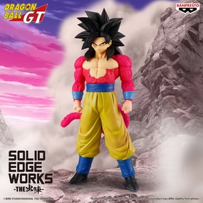 Dragon Ball GT Solid Edge Works - Super Saiyan 4 Son Goku Premium Display