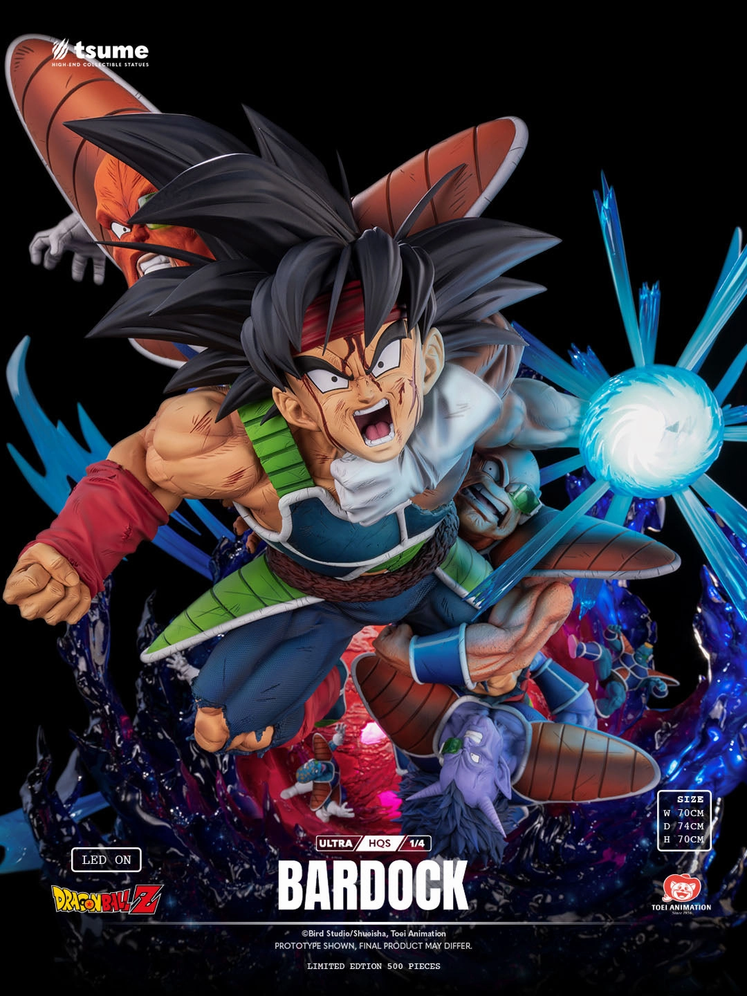 Silicone Model Dragon Ball Z - Bardock Ultra HQS 1/4 Scale Statue