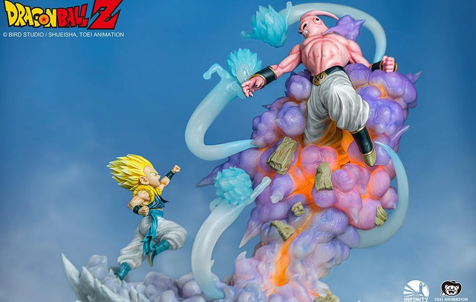 Dragon Ball Z Gotenks vs Majin Buu 1/6 Statue Bird Model Coastal Decor
