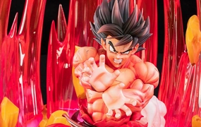Superhero Item Luxury Collectible Dragon Ball Z HQS Goku Kaio-ken Statue