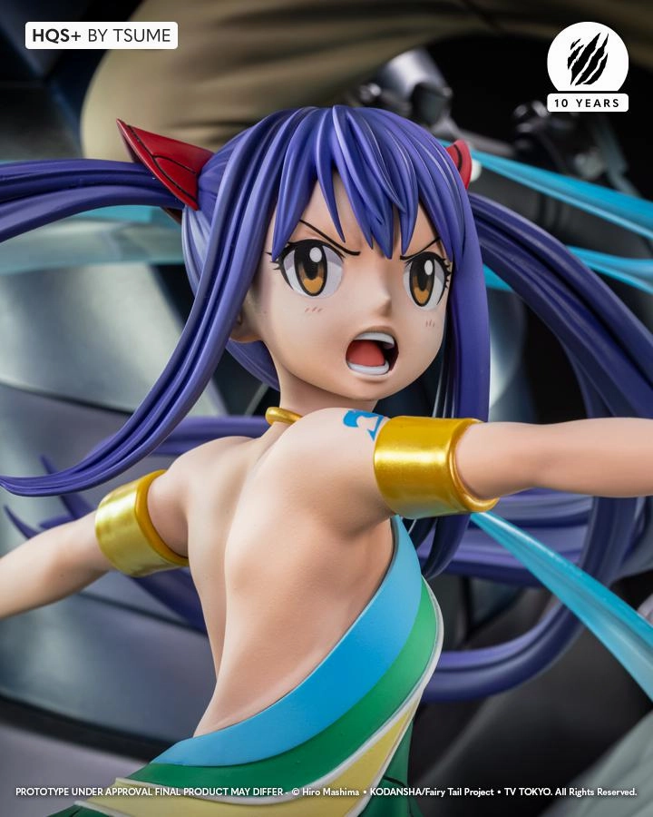 Fairy Tail HQS  Gajeel & Wendy Limited Statue Flying Pose