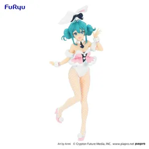 FURYU Hatsune Miku BiCute Bunnies Figure Hatsune Miku White Rabbit Baby Pink ver Multiple Accessories Action Art