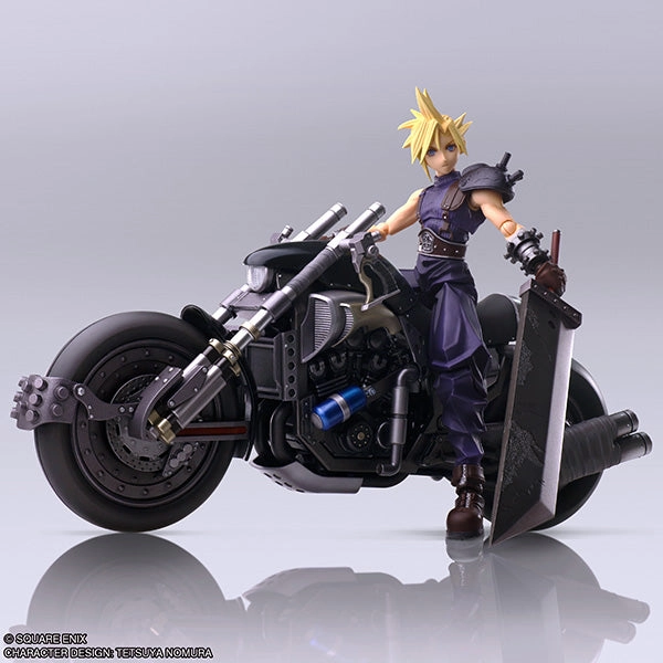 Multiple Accessories Train Model FINAL FANTASY VII - BRING ARTS - CLOUD STRIFE & HARDY DAYTONA