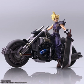 Multiple Accessories Train Model FINAL FANTASY VII - BRING ARTS - CLOUD STRIFE & HARDY DAYTONA