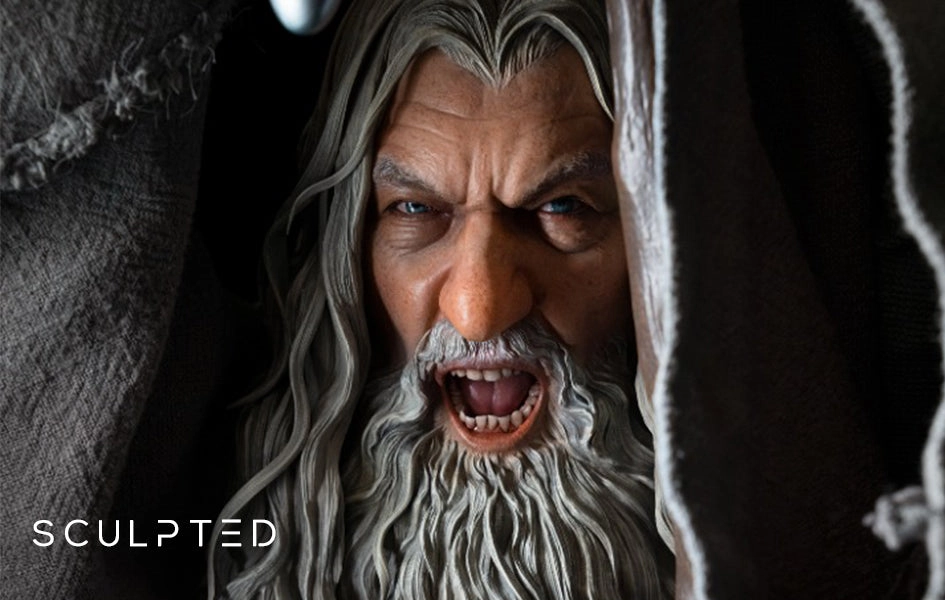 Durable Material Gandalf the Grey 1/2 Scale Premium (SCULPTED HEAD) Statue