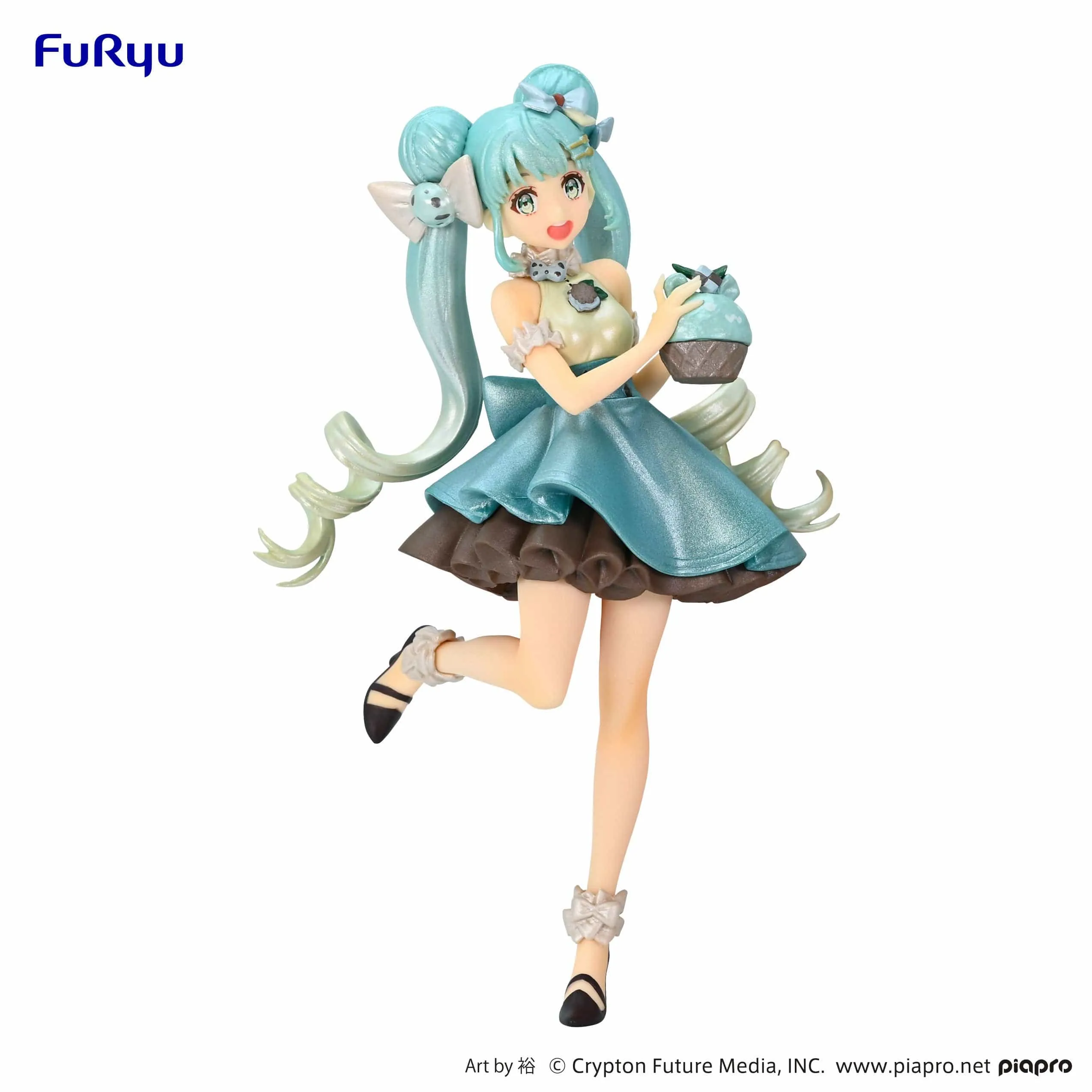 SweetSweets Series Figure Hatsune Miku Chocolate Mint Pearl Color Bird Model