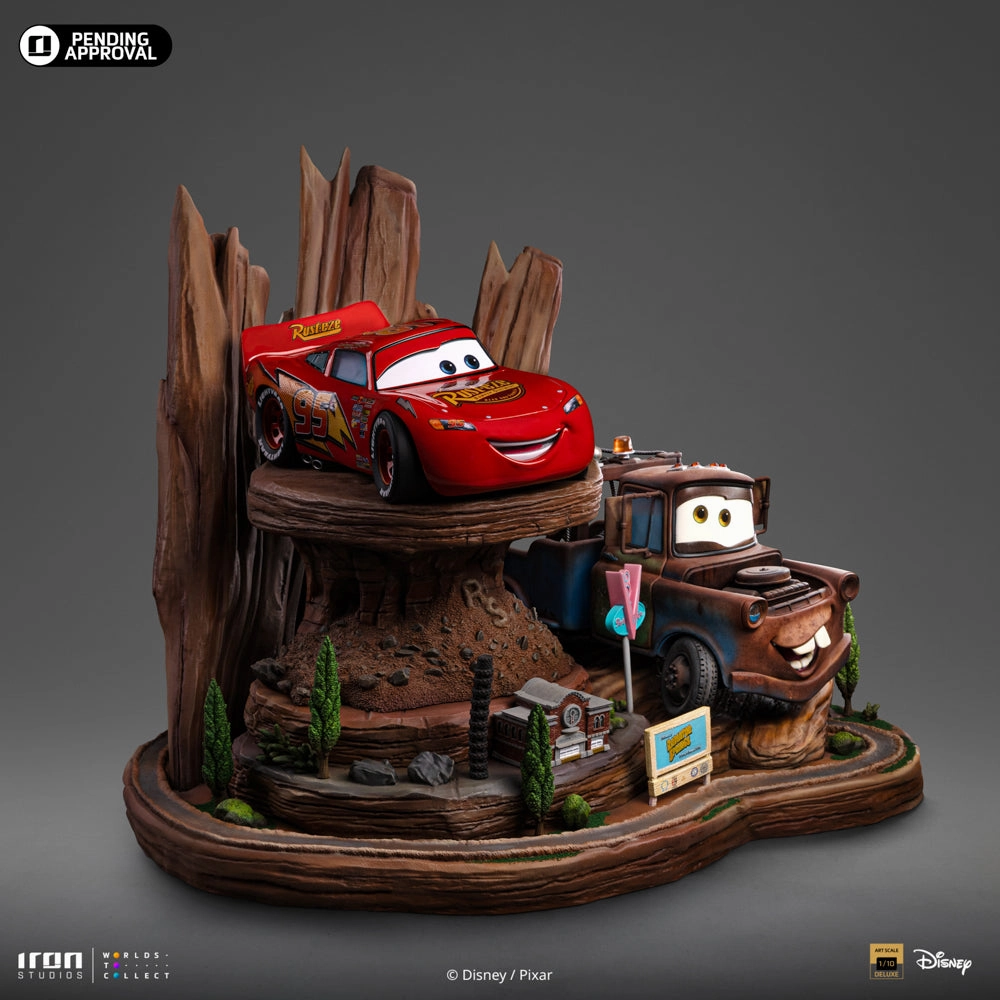 Cars - Lightning McQueen & Tow Mater Deluxe Art Scale 1/10 Light Up Feature stress relief