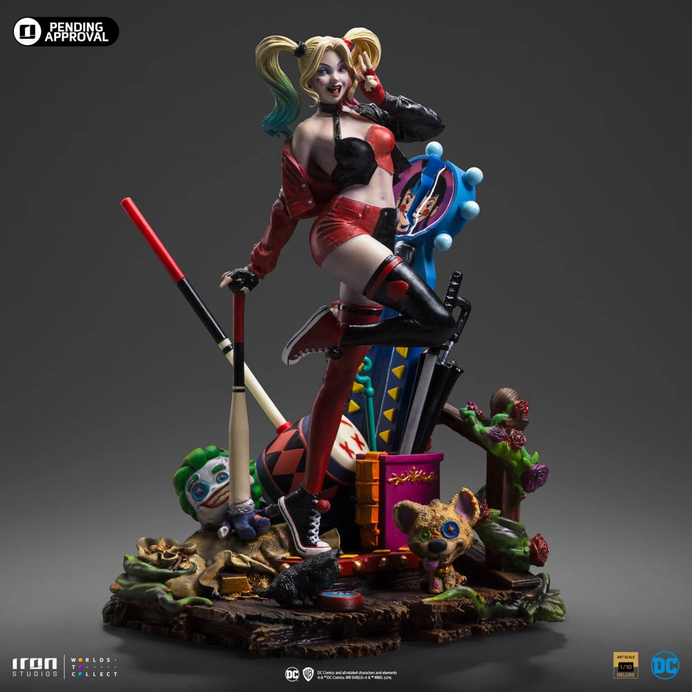 Interactive Exhibit Art Deco Gotham City Sirens - Harley Quinn Deluxe Art Scale 1/10
