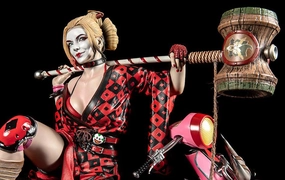 Collectible Display Action Statue Harley Quinn 1/4 Scale Statue (Samurai Series)