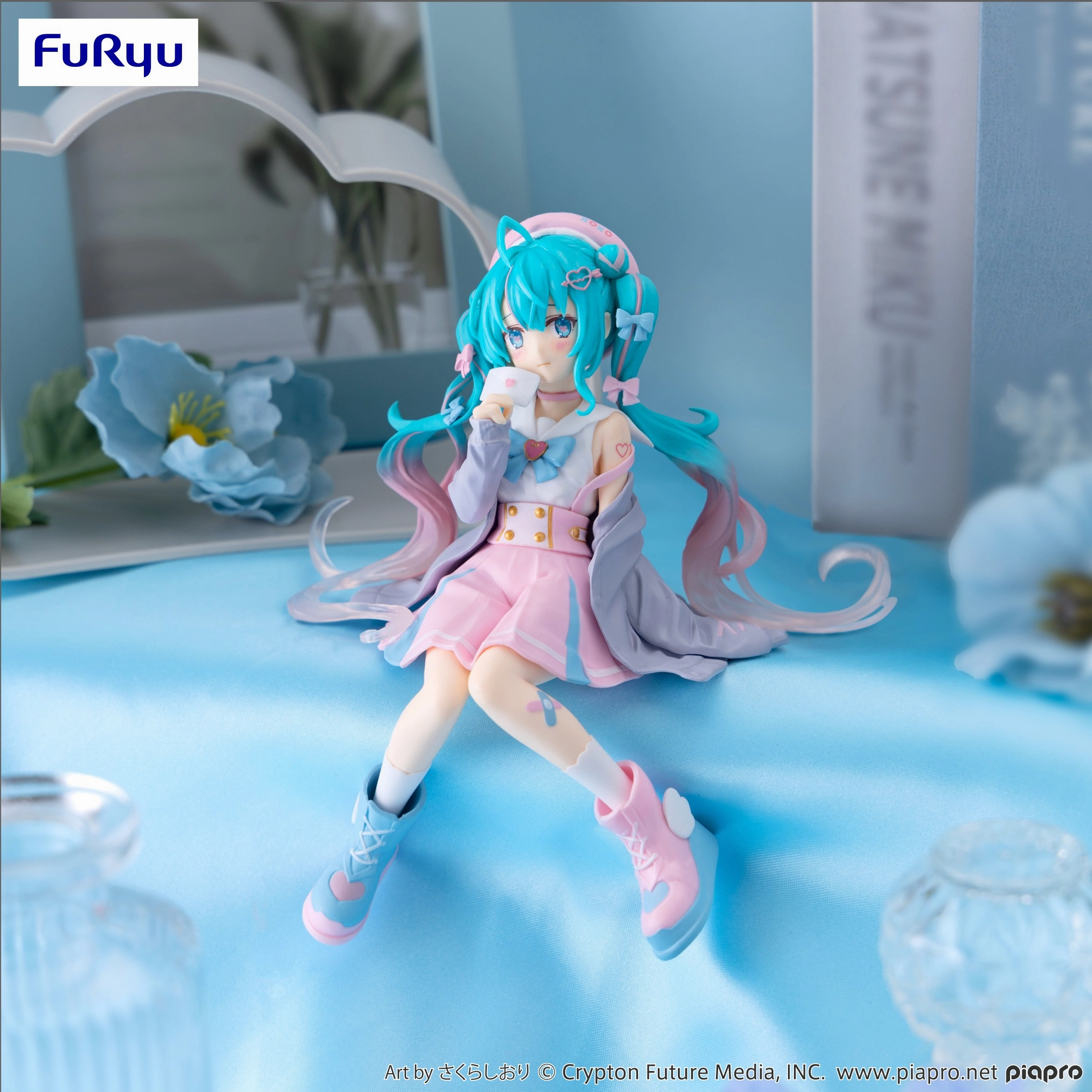 Hatsune Miku Noodle Stopper Figure Love Sailor Grey Color ver Vinyl Sculpture Forest Animal