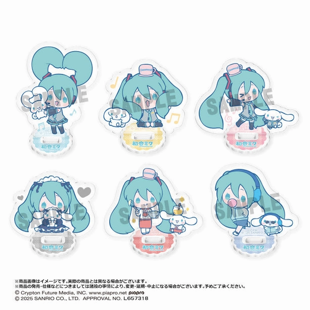 Hatsune Miku x Cinnamoroll Trading Mini Acrylic Stands Enduring Classic Movie Figure