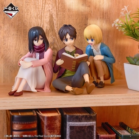 Collectible Item Ichiban Kuji Attack on Titan - Rumbling - A PRIZE - Eren, Mikasa and Armin Figures - The World Outside the Walls